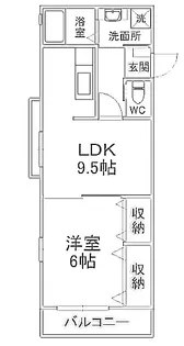 パールコート中田【1階】の間取り