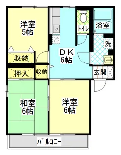 ハイムエレガントA【1階】の間取り