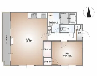 Celestial NIHAMA【5階】の間取り