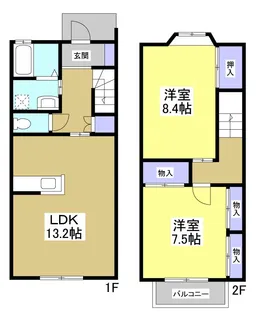 静岡県浜松市中央区三幸町【一戸建】の間取り