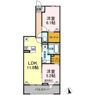 フロレスタ南大泉【3階】の間取り