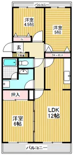 ウインドミルD【2階】の間取り