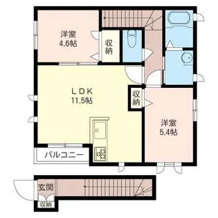 リラフォート鵜の木【2階】の間取り