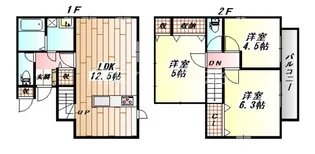 徳島県徳島市住吉1【一戸建】の間取り