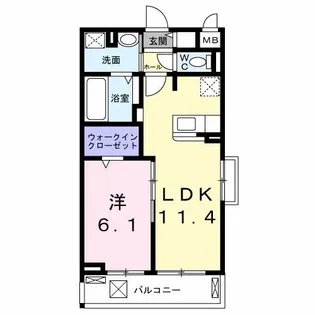 Hill Side【3階】の間取り