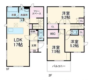埼玉県志木市柏町6【一戸建】の間取り