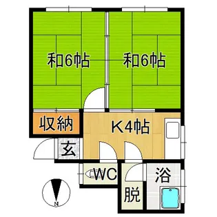 第二太田アパート【2階】の間取り