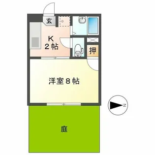 ジュネスアゲハ【1階】の間取り