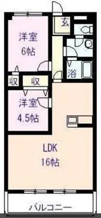メゾン・ボヌール【2階】の間取り