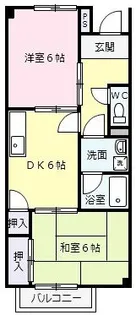 グランメール小瀬【2階】の間取り