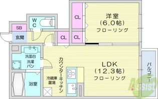 D-roomM A【1階】の間取り