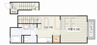 兵庫県西脇市高田井町【アパート】の間取り