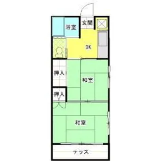 柿生コーポ【2階】の間取り