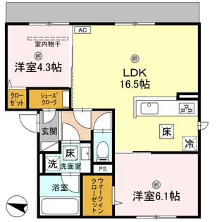 Felice KOZU【2階】の間取り