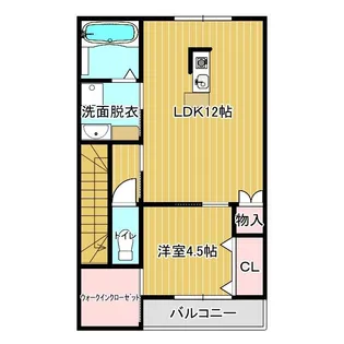 1LDKの間取り画像