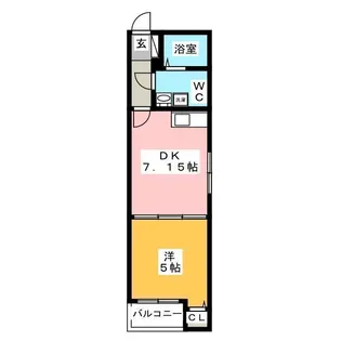 ラクラス四谷三丁目【4階】の間取り