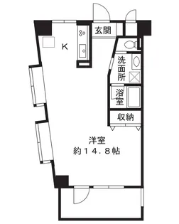メディカルクリア野川【4階】の間取り