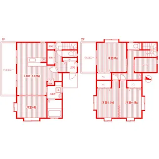 神奈川県横浜市戸塚区吉田町【一戸建】の間取り