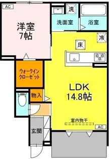エスポワールY VII【1階】の間取り