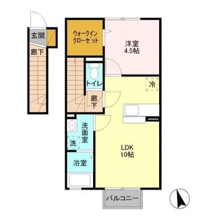 シェリール蔵前A【2階】の間取り
