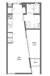 群馬県高崎市芝塚町【アパート】の間取り