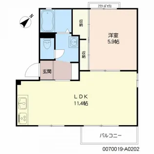アネックス清風 A棟【2階】の間取り