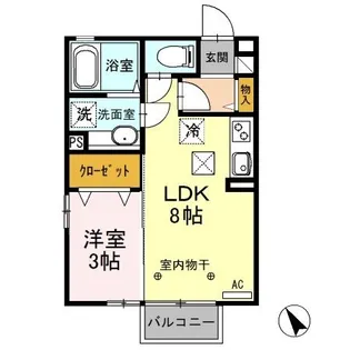 グリンピア【1階】の間取り