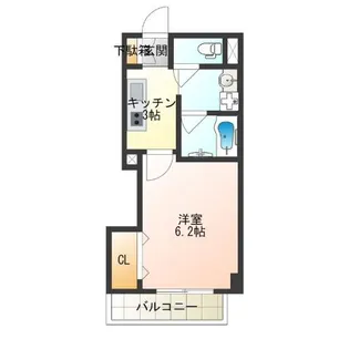 みおつくし岸里III【4階】の間取り