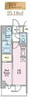 リビオメゾン木場【3階】の間取り