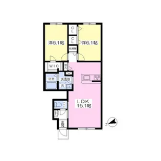 アブニール【1階】の間取り