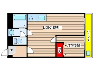 マンション泉【4階】の間取り