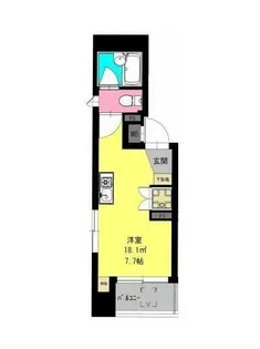 東京都荒川区西日暮里1【マンション】の間取り