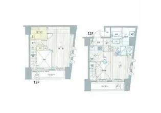 フォレシティ六本木【12階】の間取り