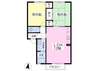 ウィルコート桜台【2階】の間取り