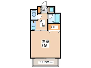 メゾンソレイユ【6階】の間取り