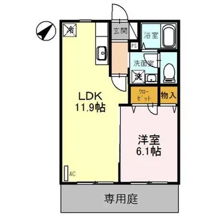 パル春日【1階】の間取り