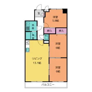 エルパティオ滝ノ水【2階】の間取り