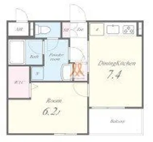 東京都荒川区南千住7【アパート】の間取り