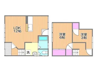 岡山県岡山市南区福富東2【一戸建】の間取り