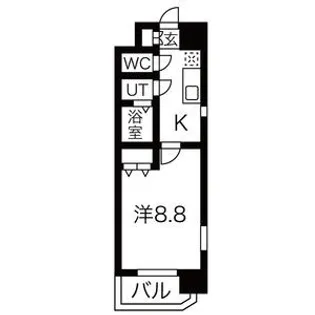 アーバンフラッツ長町【8階】の間取り