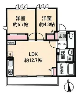 Contrail1 コントレイル ワン【1階】の間取り