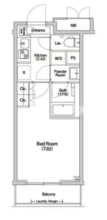 Haluwa芝公園【3階】の間取り