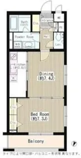ルミエール中町【1階】の間取り
