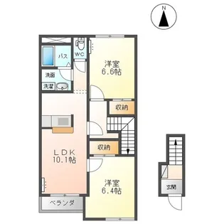パークサイド彩園I【2階】の間取り