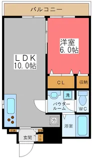 東京都渋谷区幡ヶ谷1【マンション】の間取り