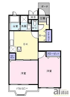 オークスクエア【1階】の間取り