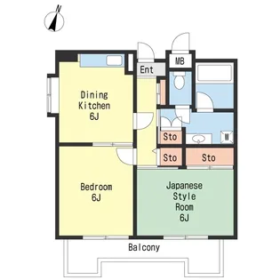 ミナモトパークハイム【4階】の間取り