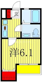 Claire 天王台【2階】の間取り