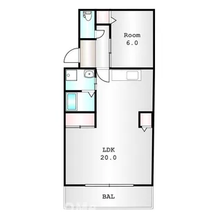 ドミール江木【2階】の間取り