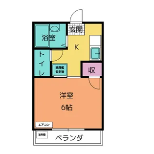 コーポひとみ2【2階】の間取り